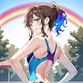 プールサイドの女王様 2枚目