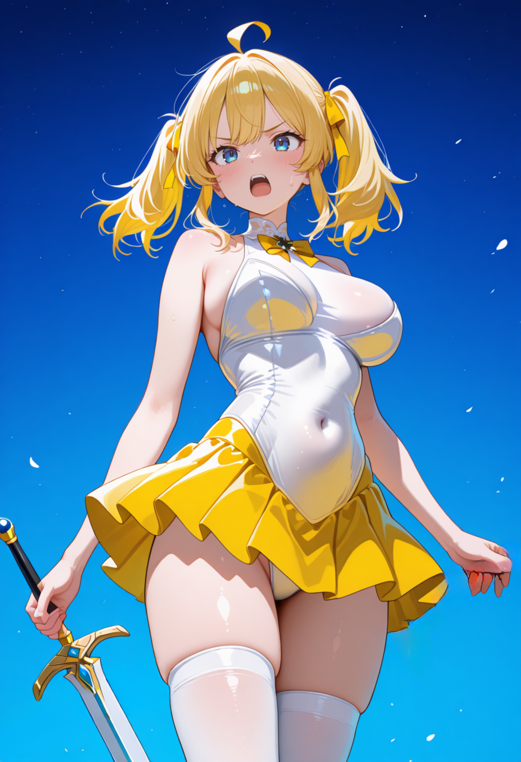 ぶっかけられた金髪ツインテール魔法少女