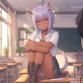 クラスメイトに相談するシス 3枚目