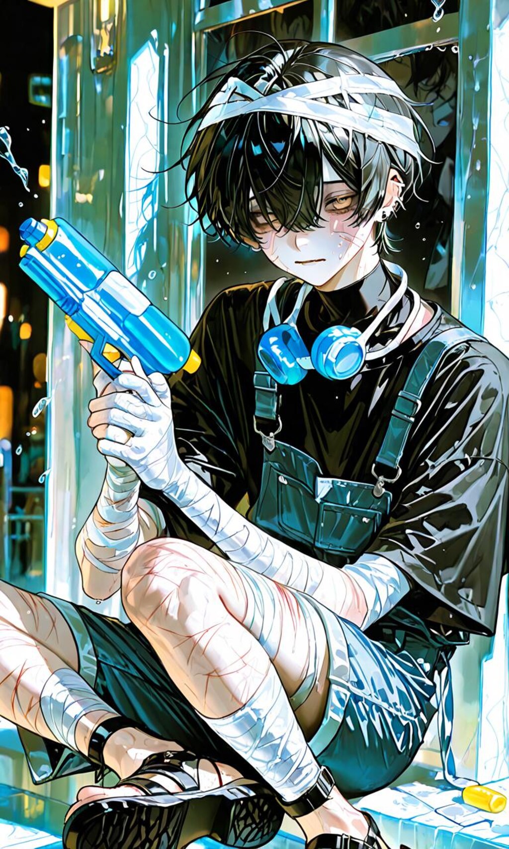 ウォーターガン✖️ミイラ男