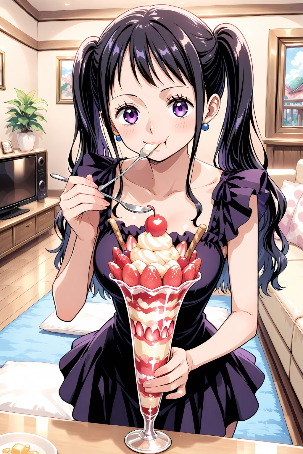パフェ食う少女
