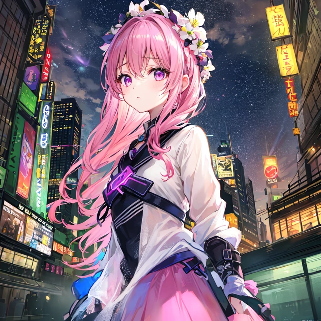 都会をさまよう少女