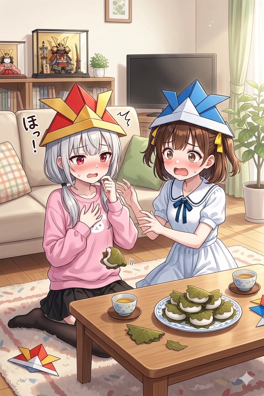 アイちゃんときょーかちゃんの子供の日会