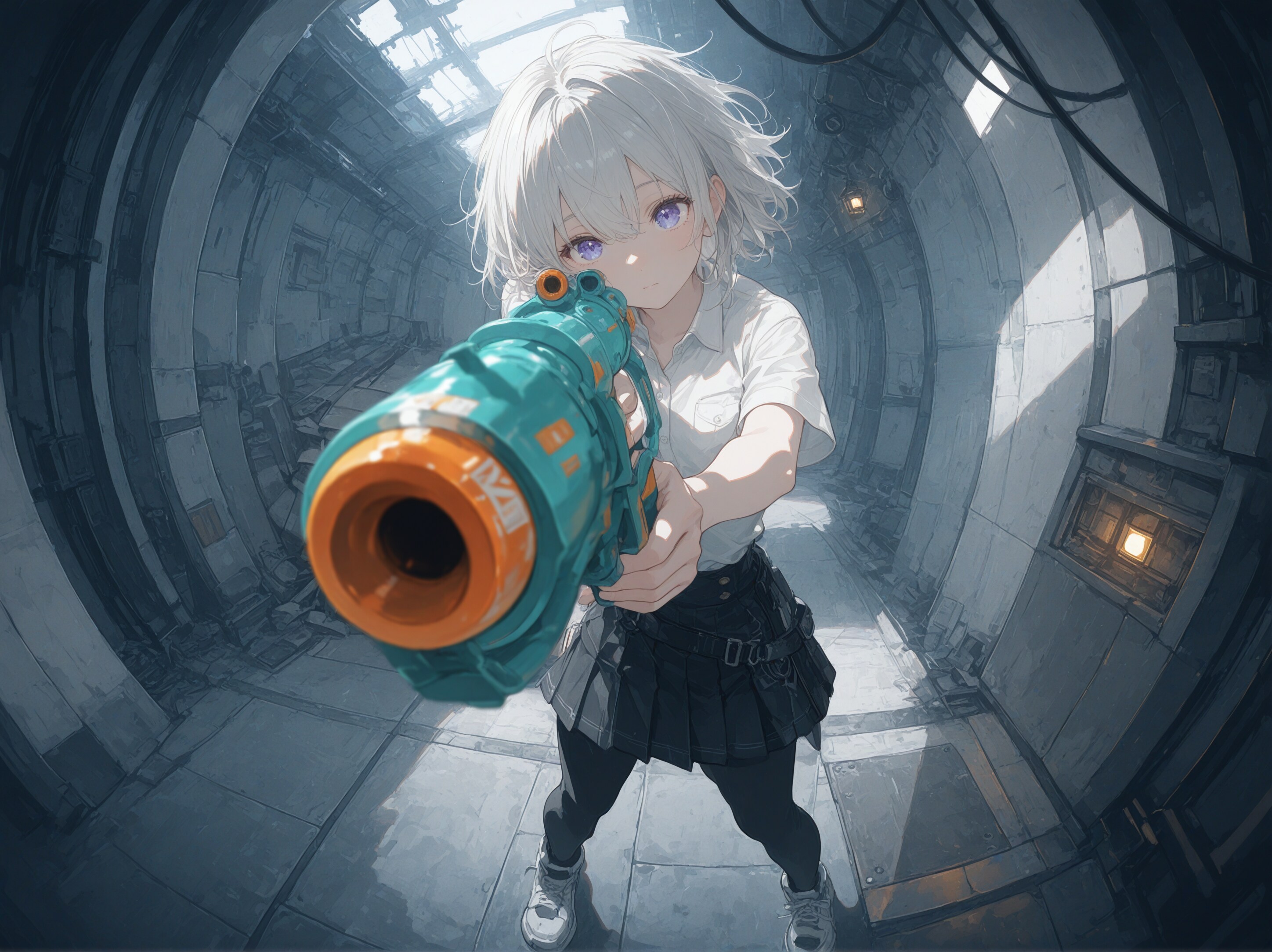 それ以上近づいたら撃つよ