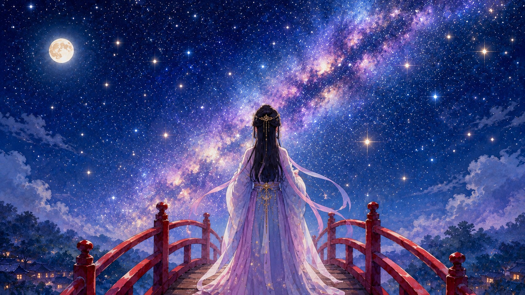 星空と天の川