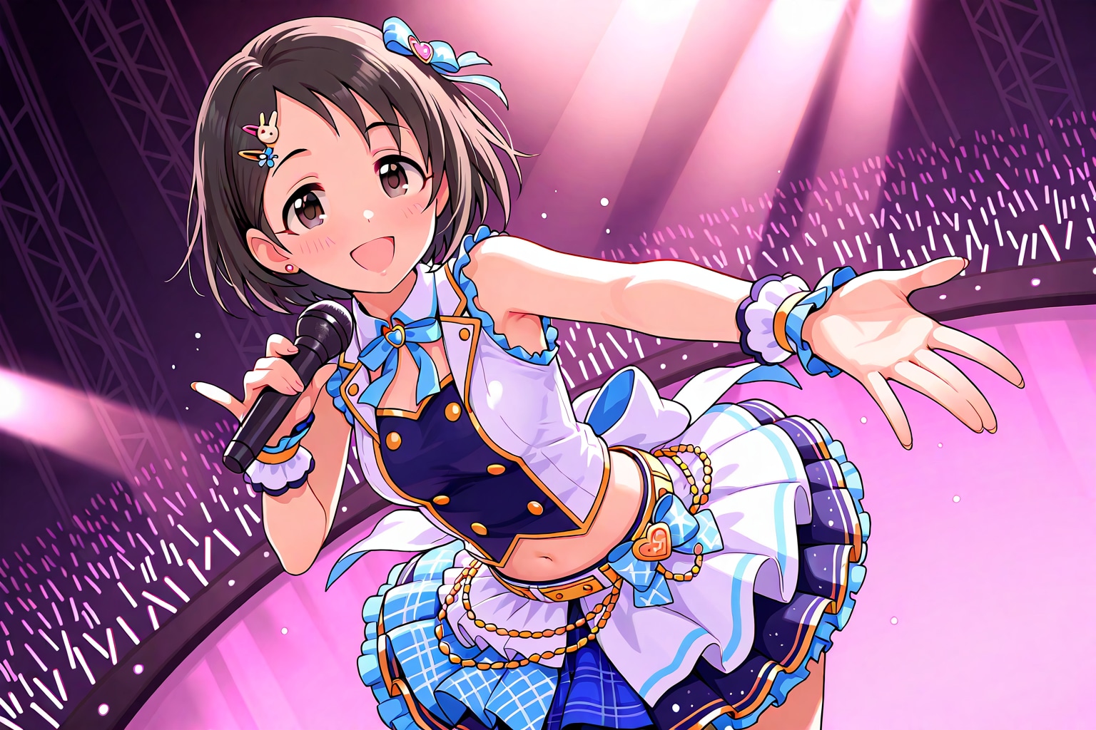 ステージで歌う少し大人になった佐々木千枝