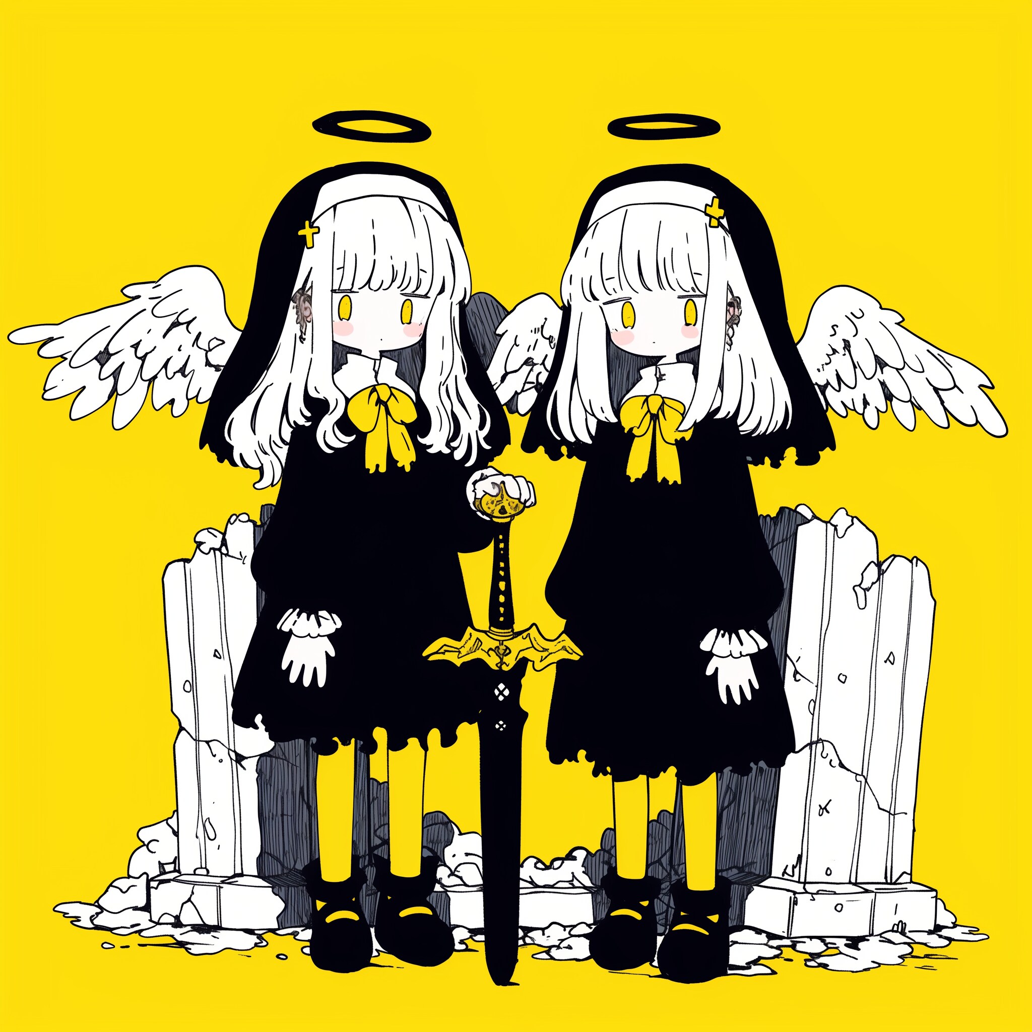 「「ここは通行止め～～～～」」 | の人気AIイラスト・グラビア