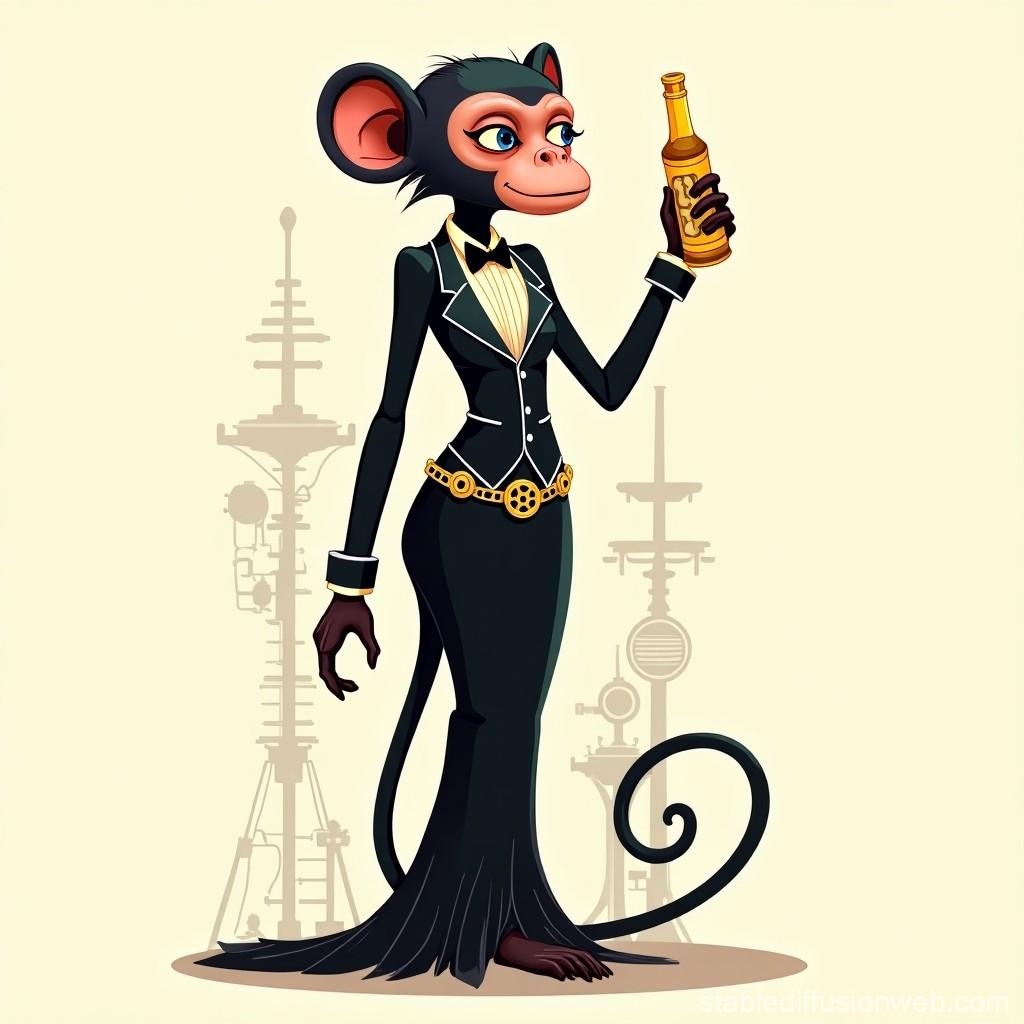 ドレス風のタキシード