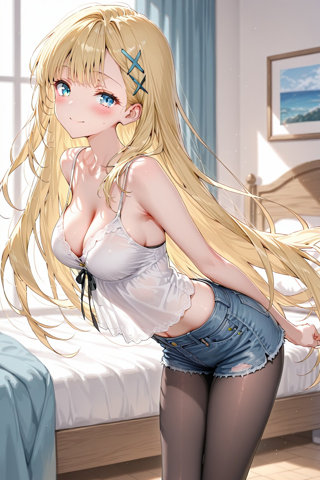 金髪キャミソール２