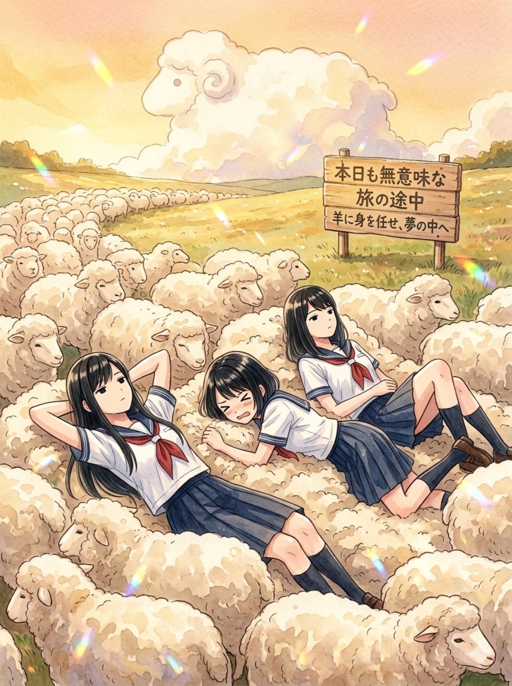 眠気に流される