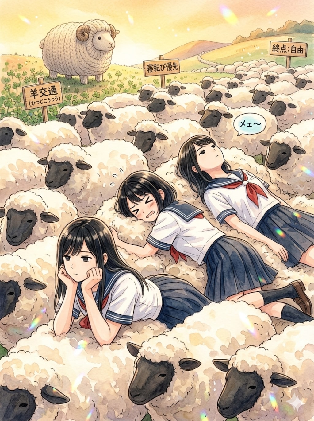 眠気に流される
