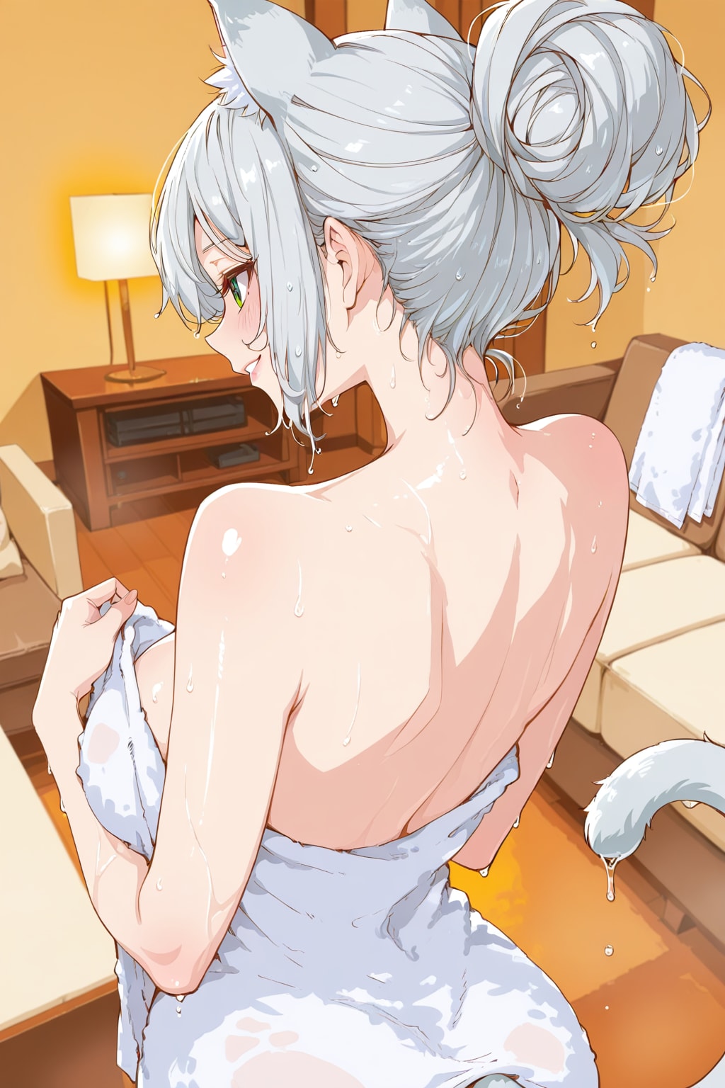 こら！そんな格好でうろうろしない！（えへへ……）