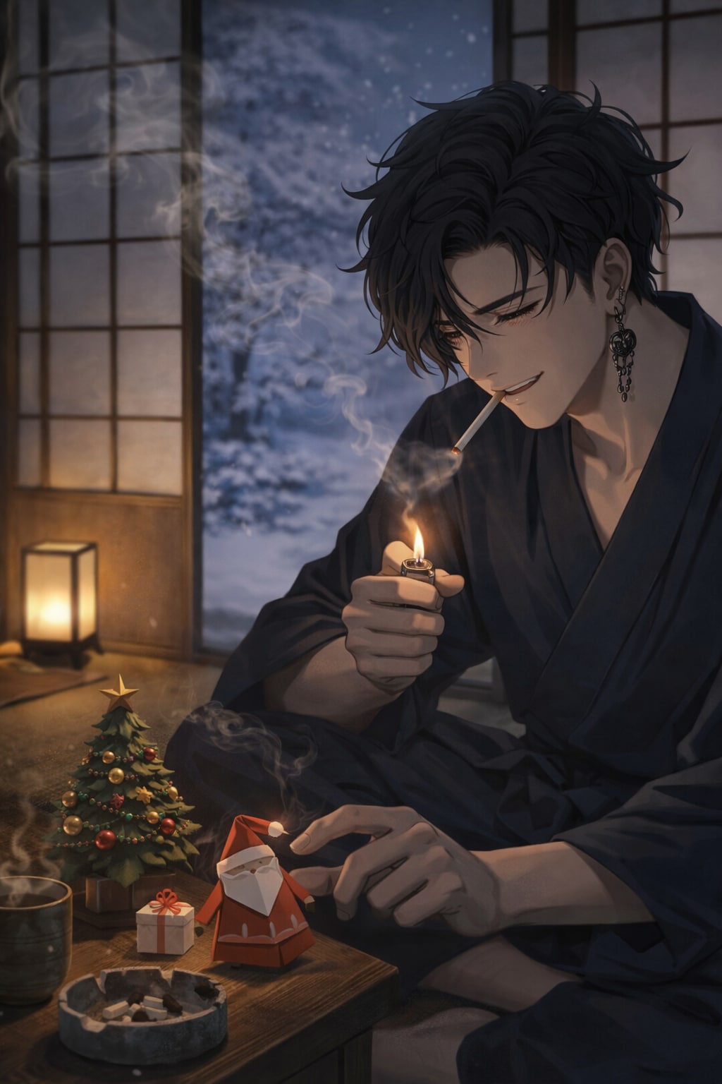 弥一のクリスマス「煤けた聖夜 ― 煙の向こうの余興」