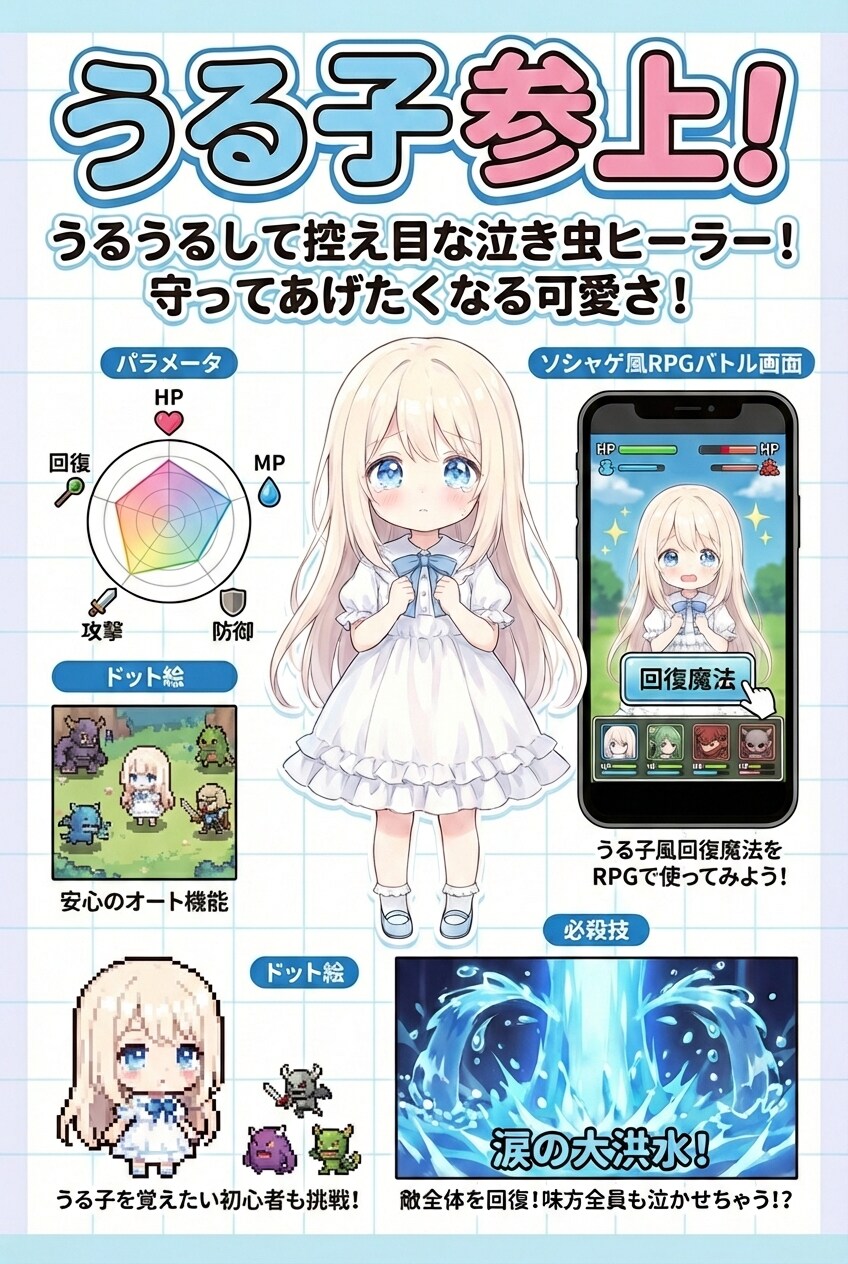 うる子参上！📖✨
