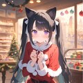 旅する黒猫とピンキーサンタ (美桜ちゃんのi2i講座実践) 2枚目