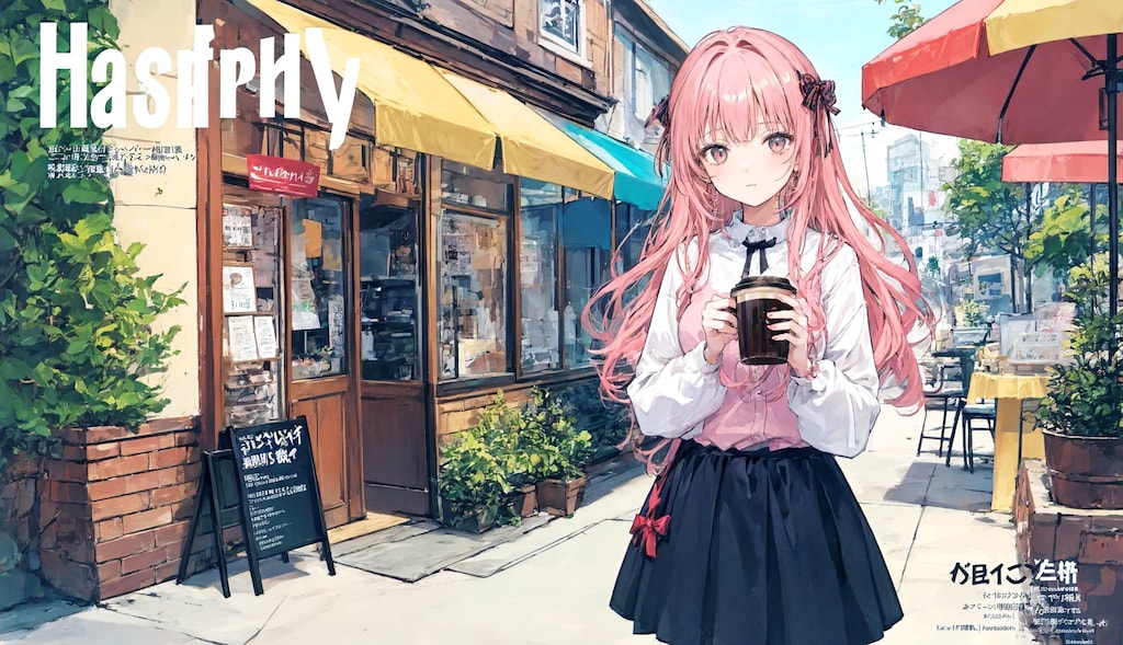 magazine風表紙絵