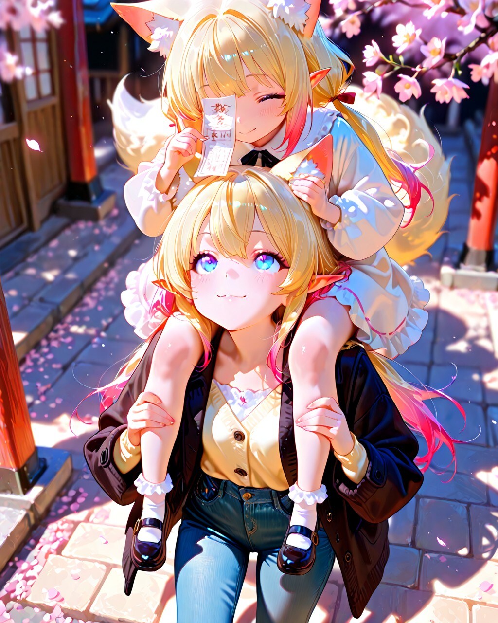 11枚）おみくじと姉妹