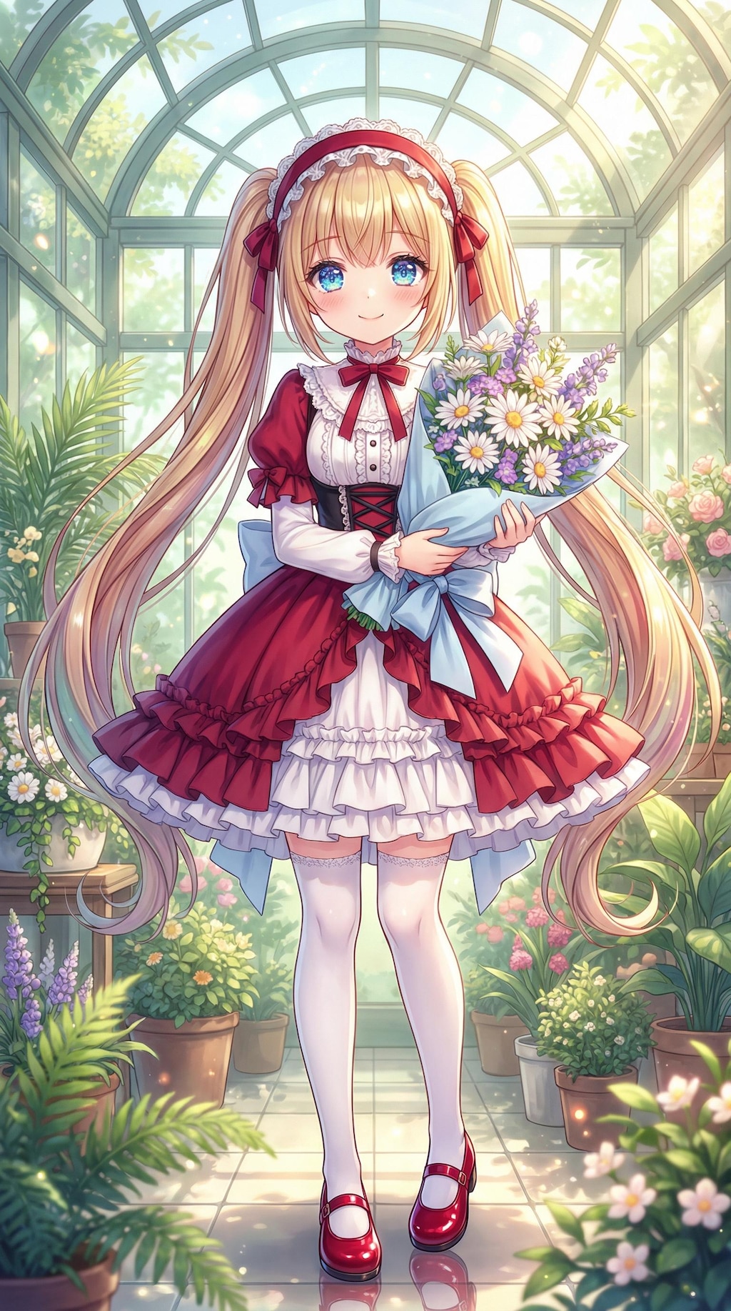 春風に微笑む金糸