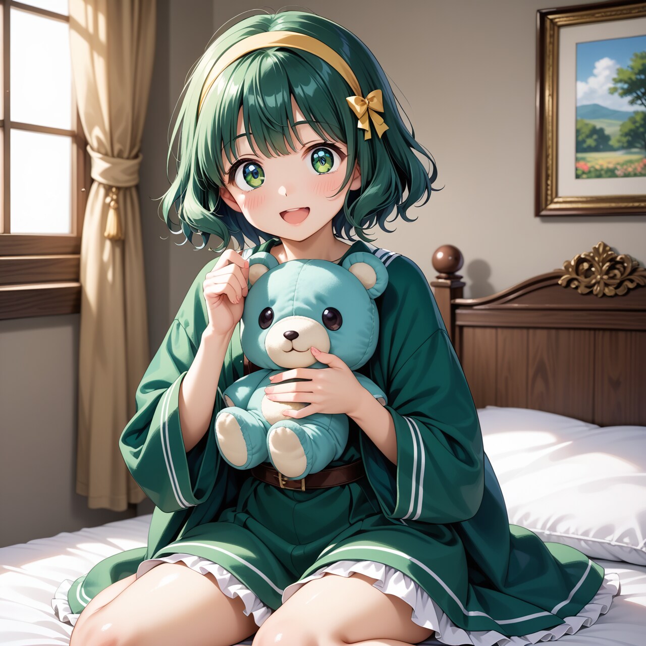 王道緑髪女児 | の人気AIイラスト・グラビア