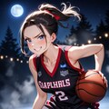 真夜中バスケ女子 6枚目
