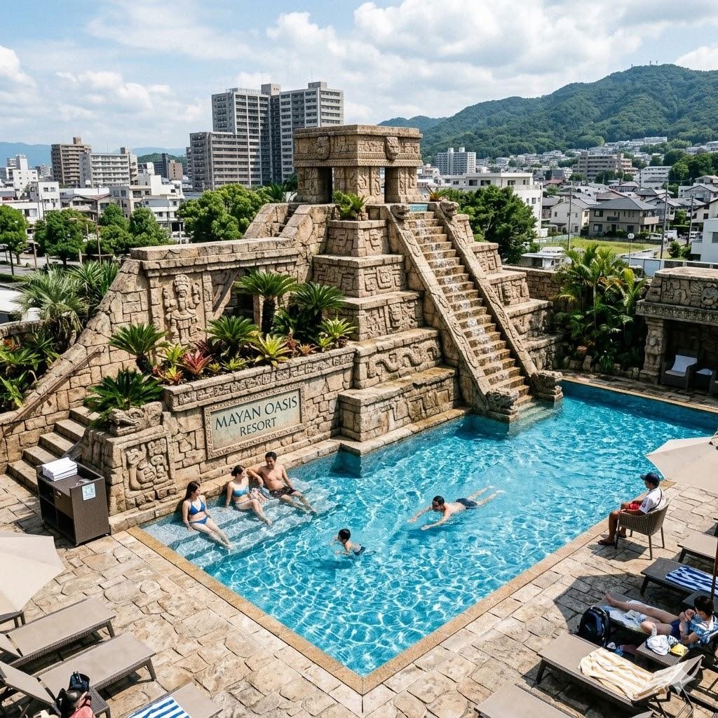 マヤ文明っぽいプール