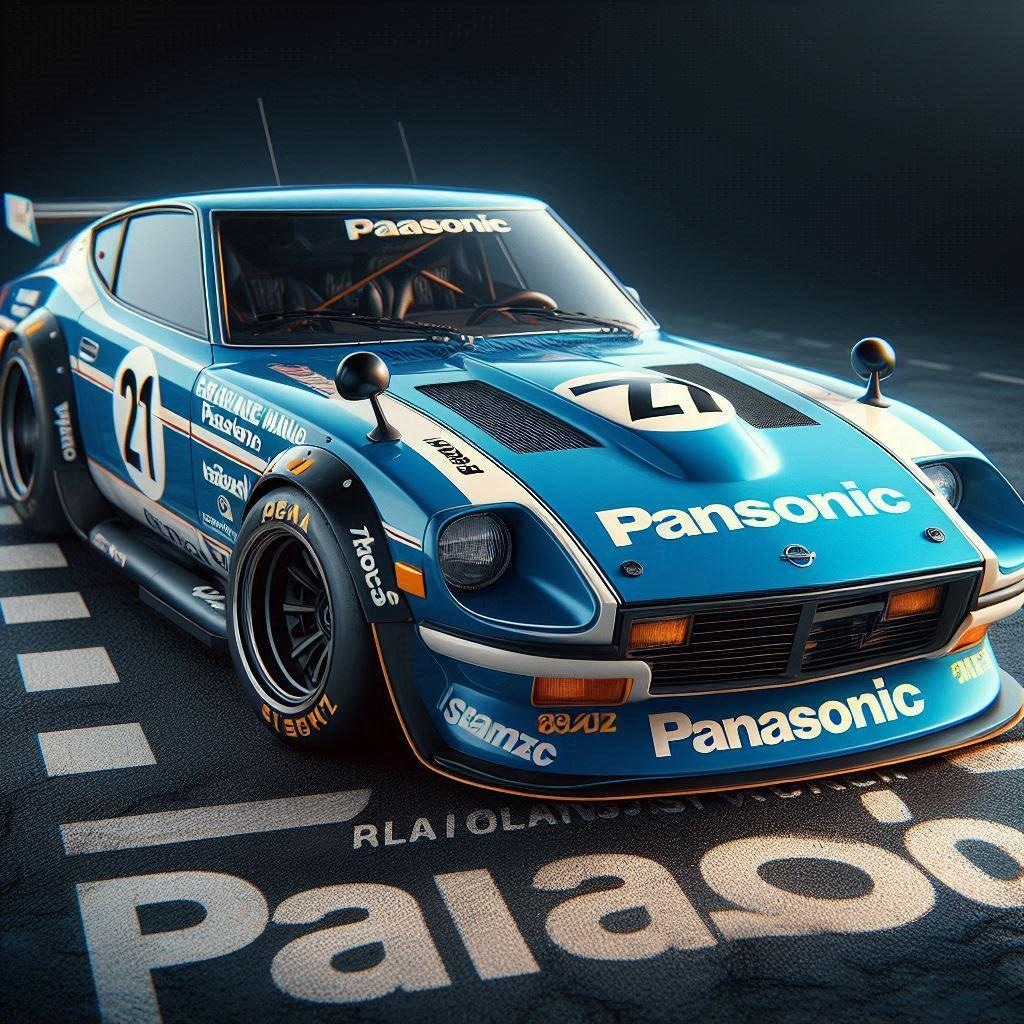 パナソニックカラーのZ432レーシングカー