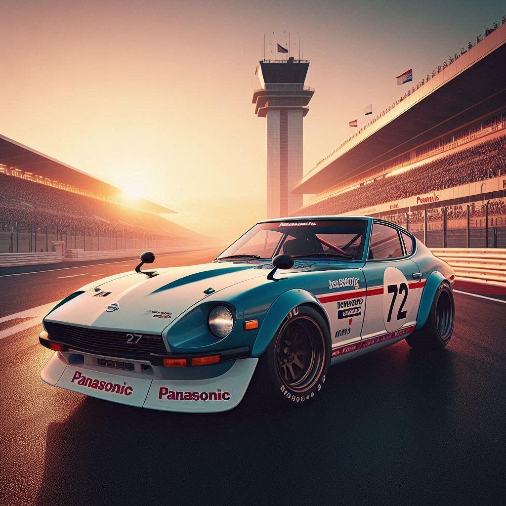 パナソニックカラーのZ432レーシングカー