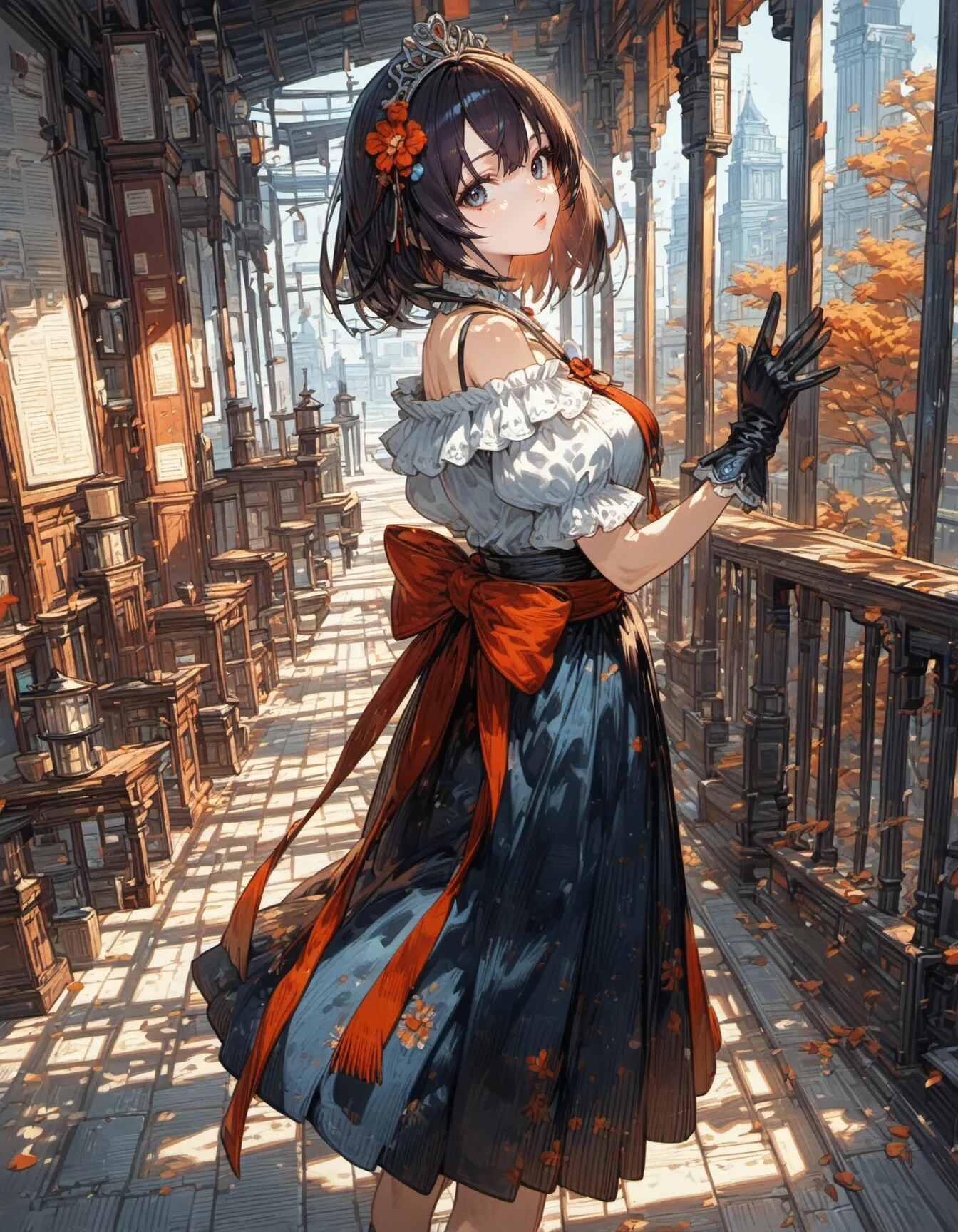 A Ribbon Tied to the Last Autumn Sun | の人気AIイラスト・グラビア