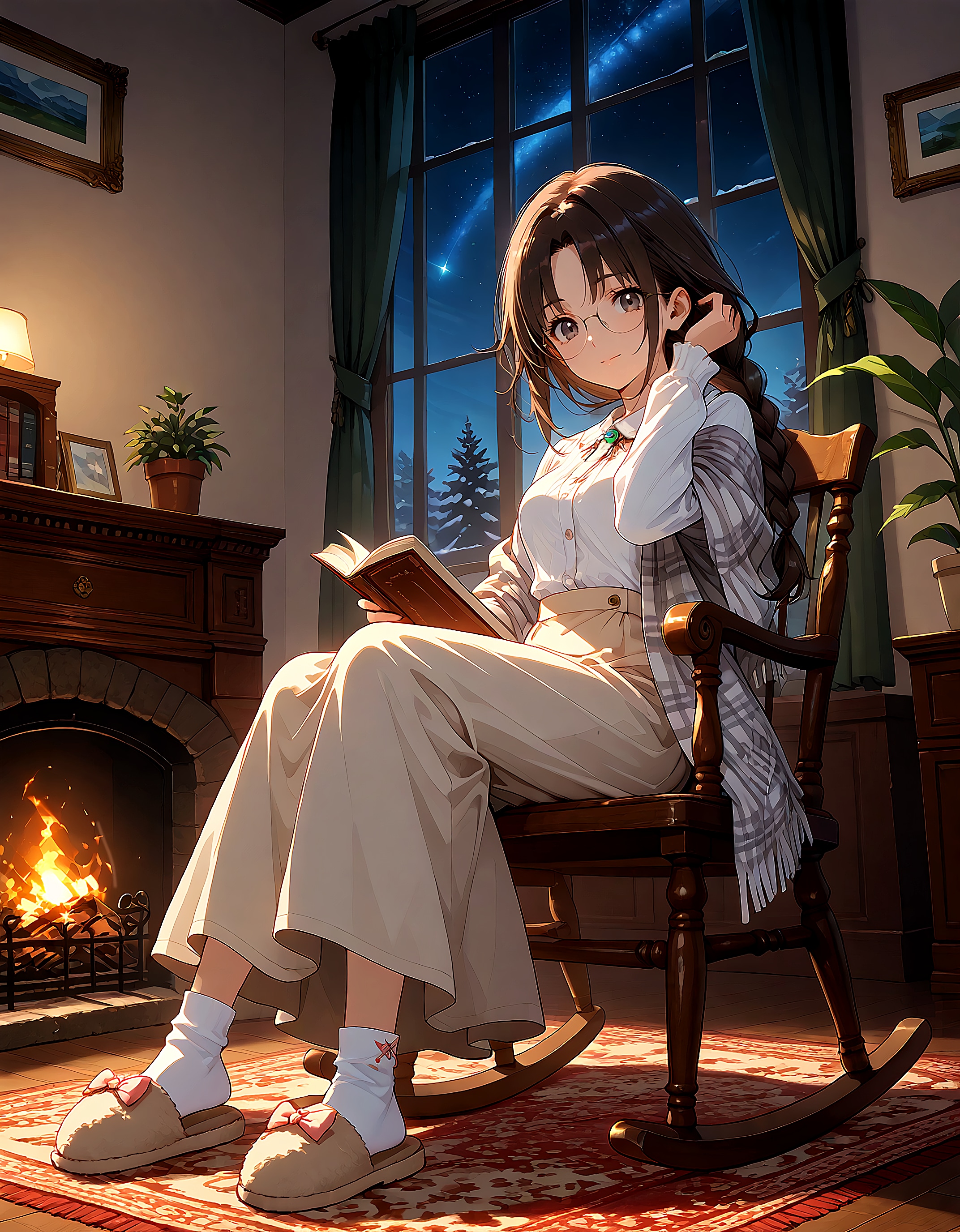 栞原千景さんFA | の人気AIイラスト・グラビア