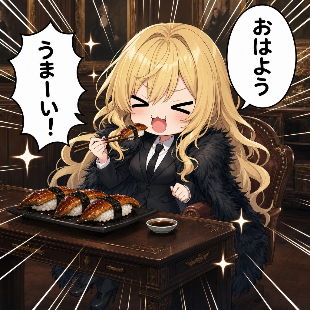 うなぎ寿司とエリザベス