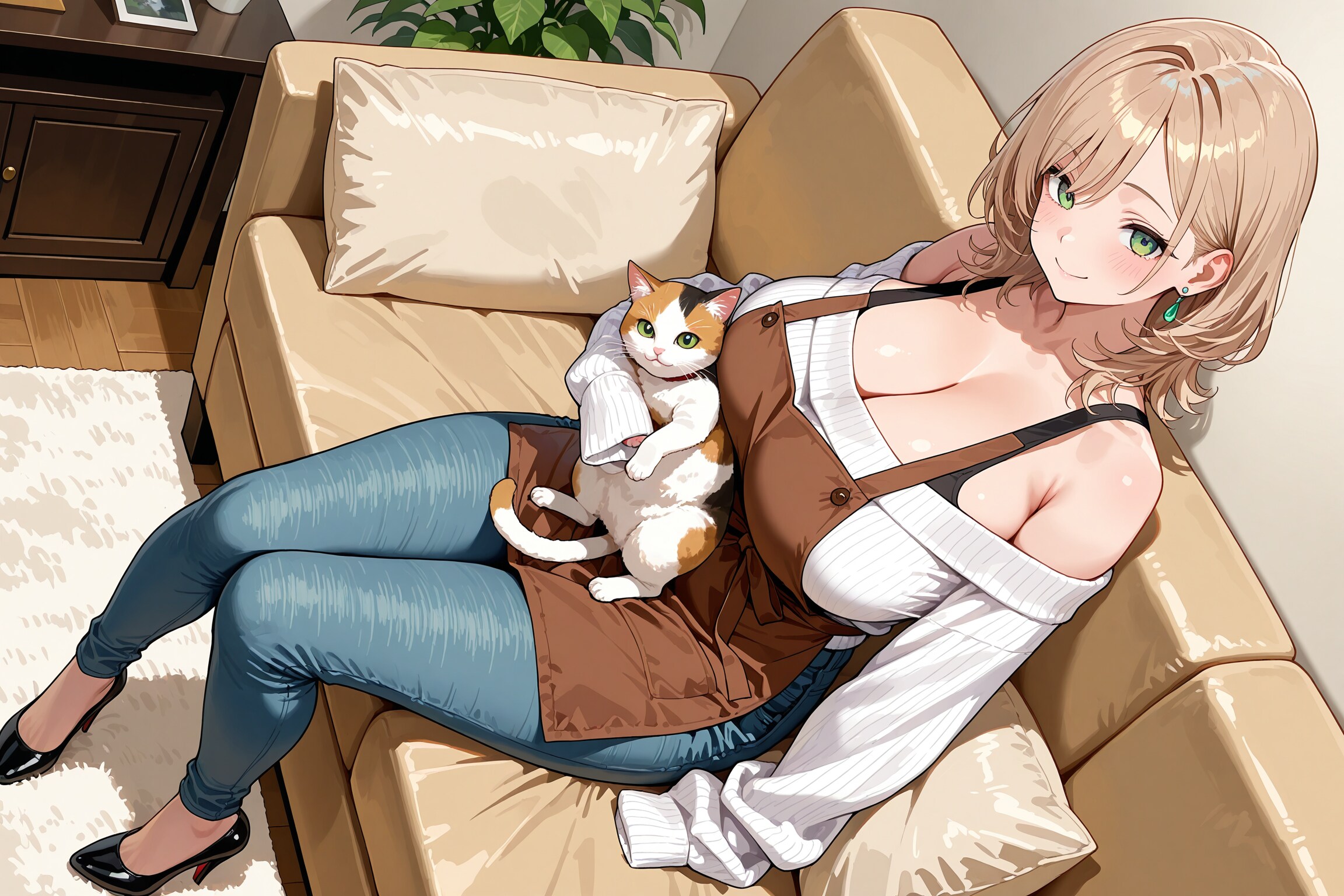 ゆるふわ＆ぶかぶかニットの柚月さん