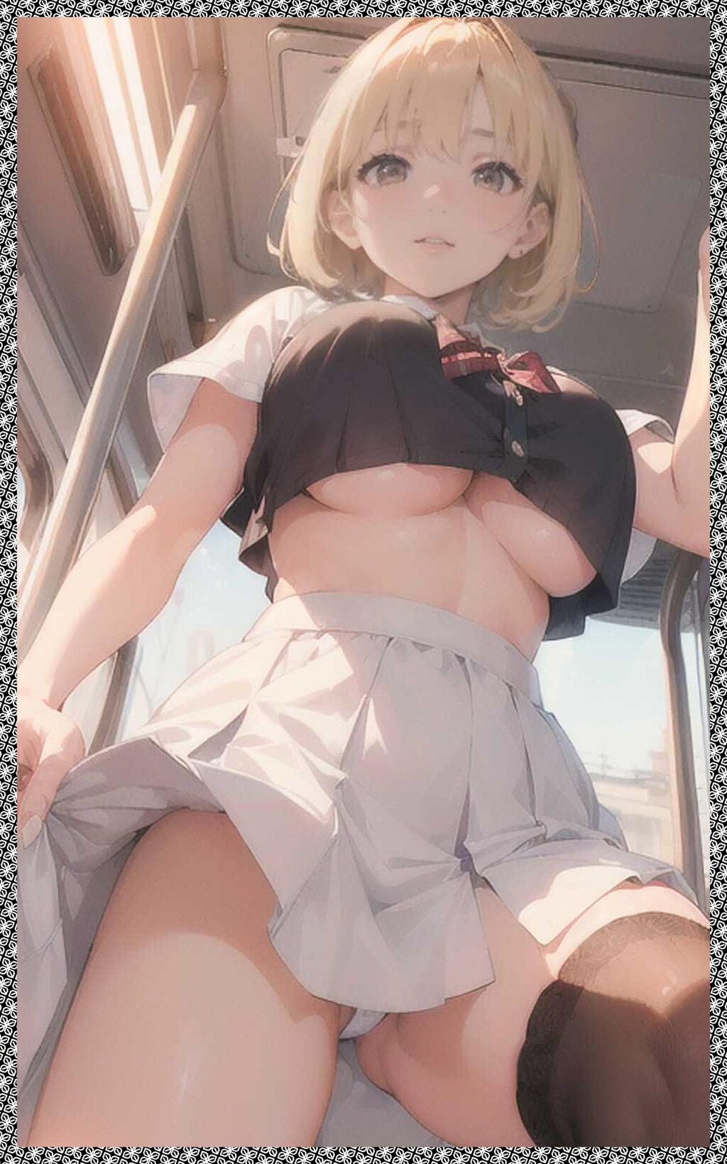 巨乳金髪JK　 Big breasted blonde JK