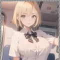 巨乳金髪JK　 Big breasted blonde JK 4枚目