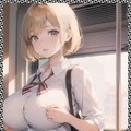 巨乳金髪JK　 Big breasted blonde JK 2枚目