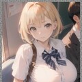 巨乳金髪JK　 Big breasted blonde JK 3枚目