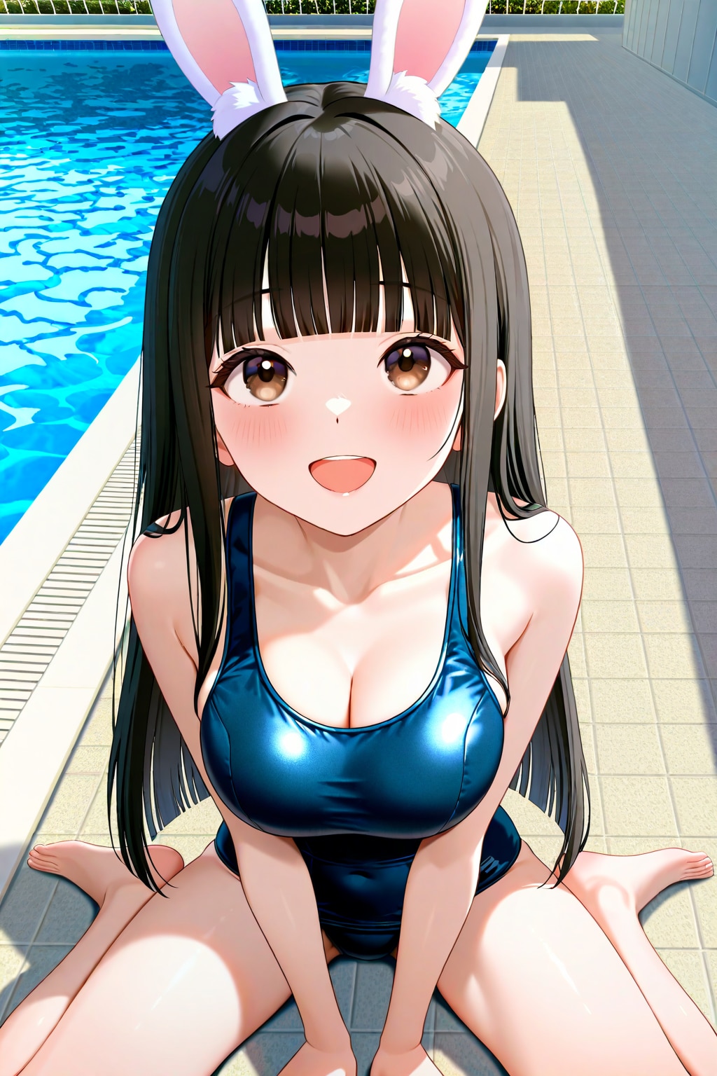 サキちゃんのスク水バニー
