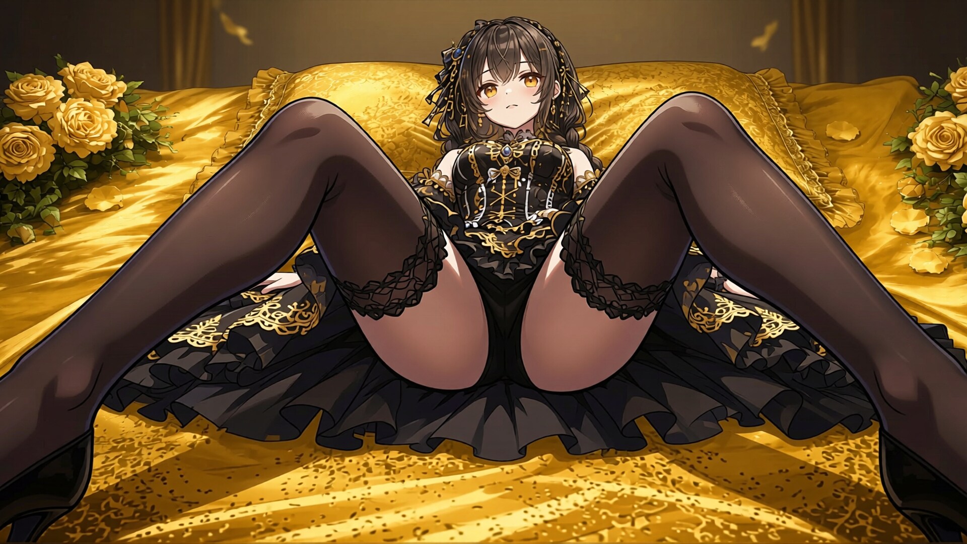 茶髪少女とドレス　その3-4