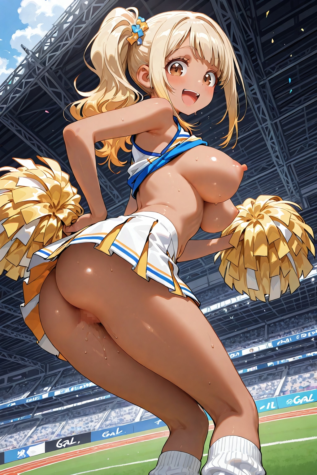 丸出しチアリーダー　妹ギャルちゃん1