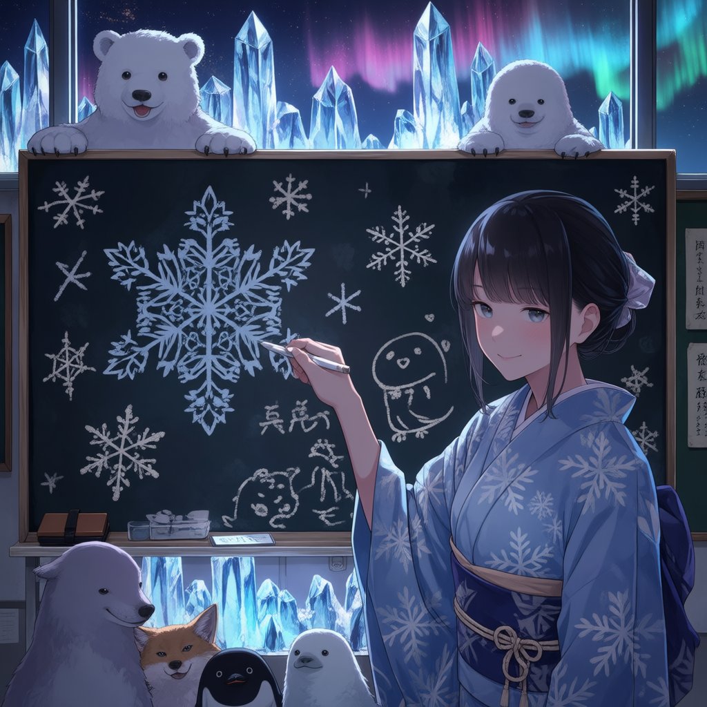 結晶の授業です！誰も学んでくれません！