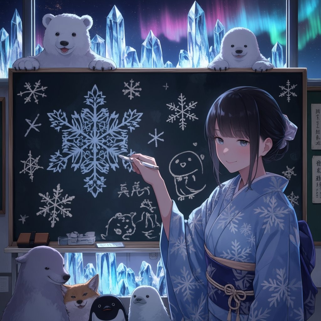 結晶の授業です！誰も学んでくれません！