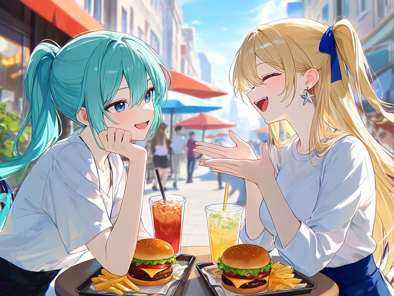 ナミちゃんと談笑 | の人気AIイラスト・グラビア
