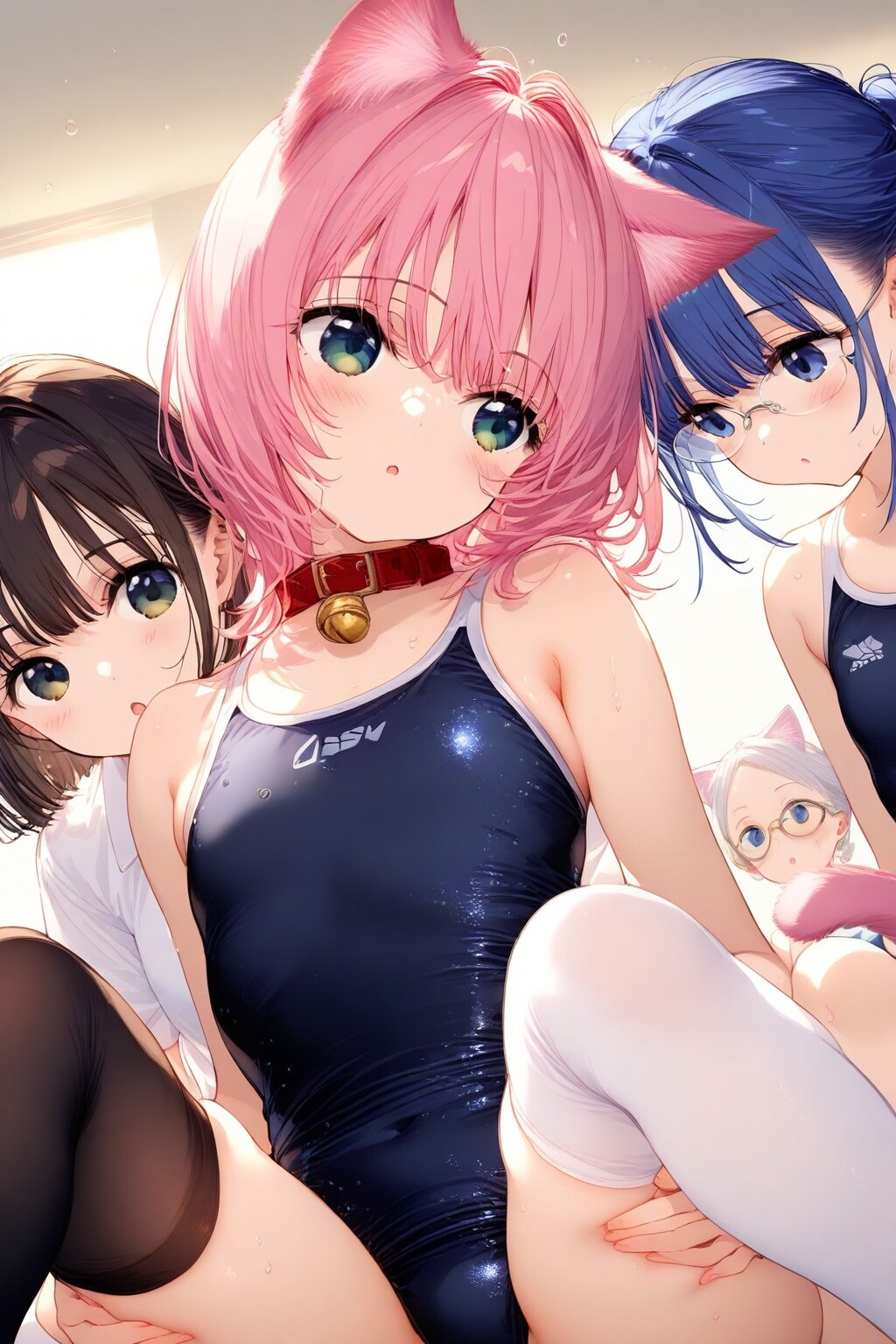 またニーソ色違いはいてるよ? あらまあ、ほんと(*´ω｀*)このどじっこさんめ❤️