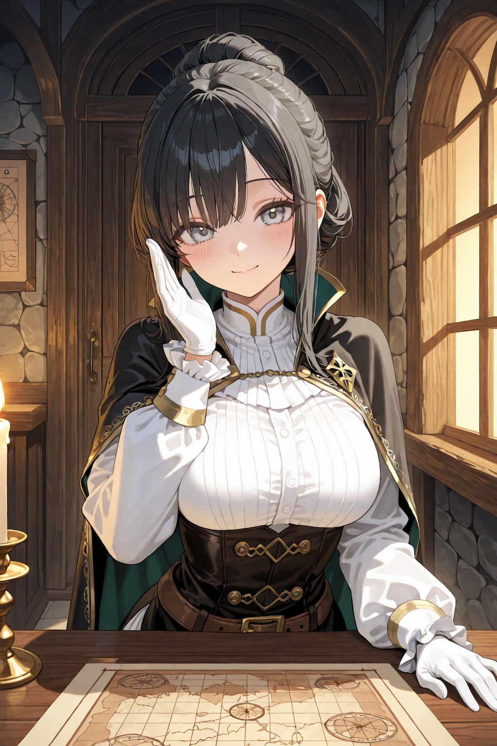 ギルドの巨乳受付嬢とSEX