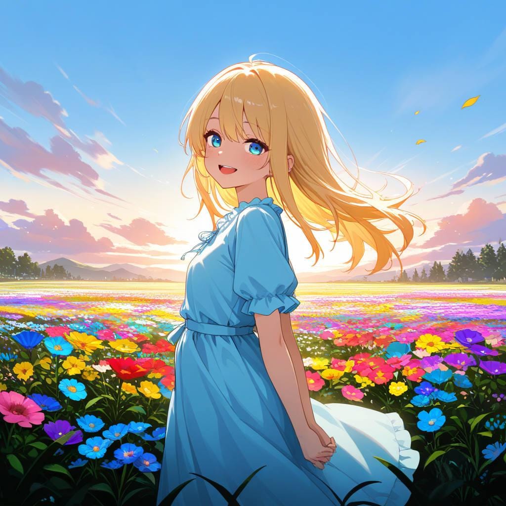 お花の絨毯