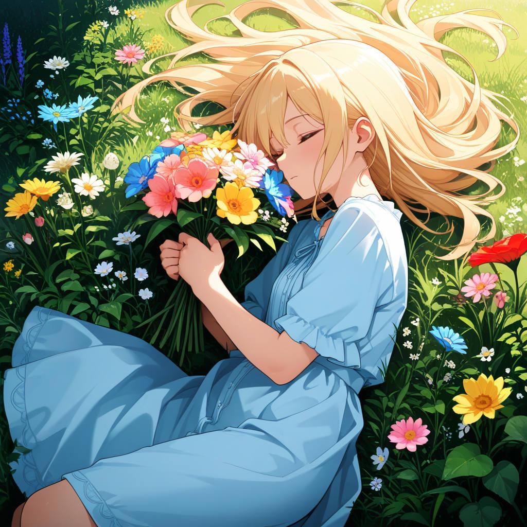 お花の絨毯