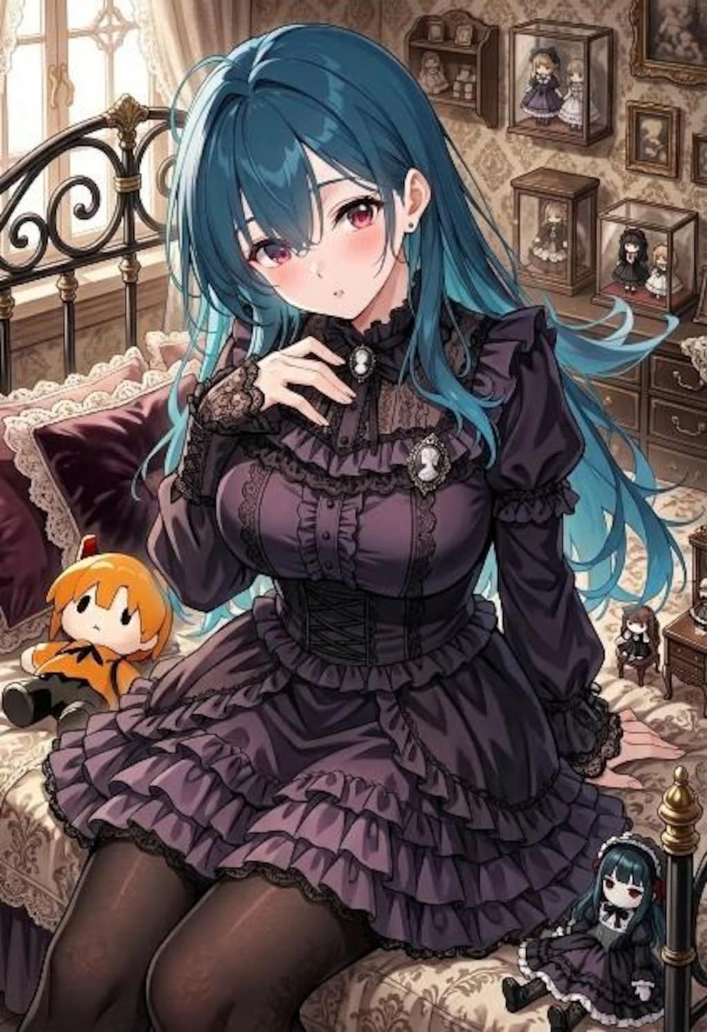 緑髪ゴスロリ娘