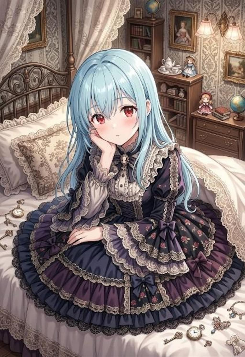 緑髪ゴスロリ娘