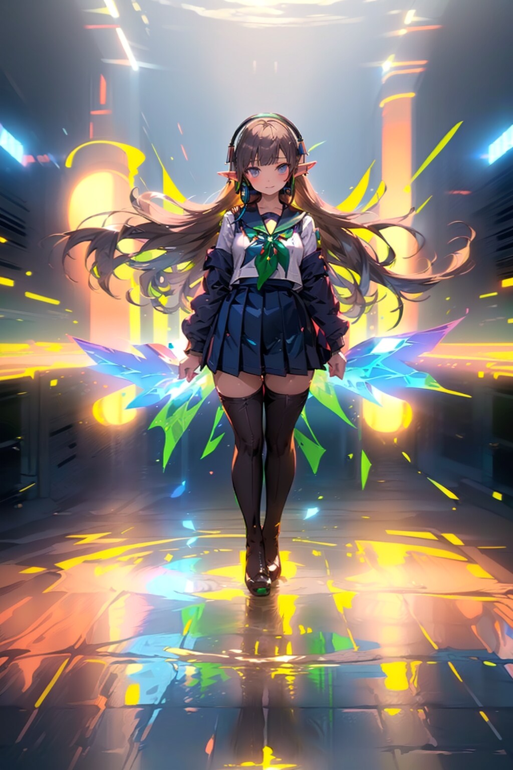 エルフ耳のヘッドフォン：TOPAZは成功、GARNETは失敗 | の人気AIイラスト・グラビア