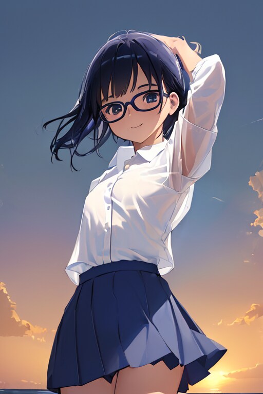 イラスト：夕焼け１