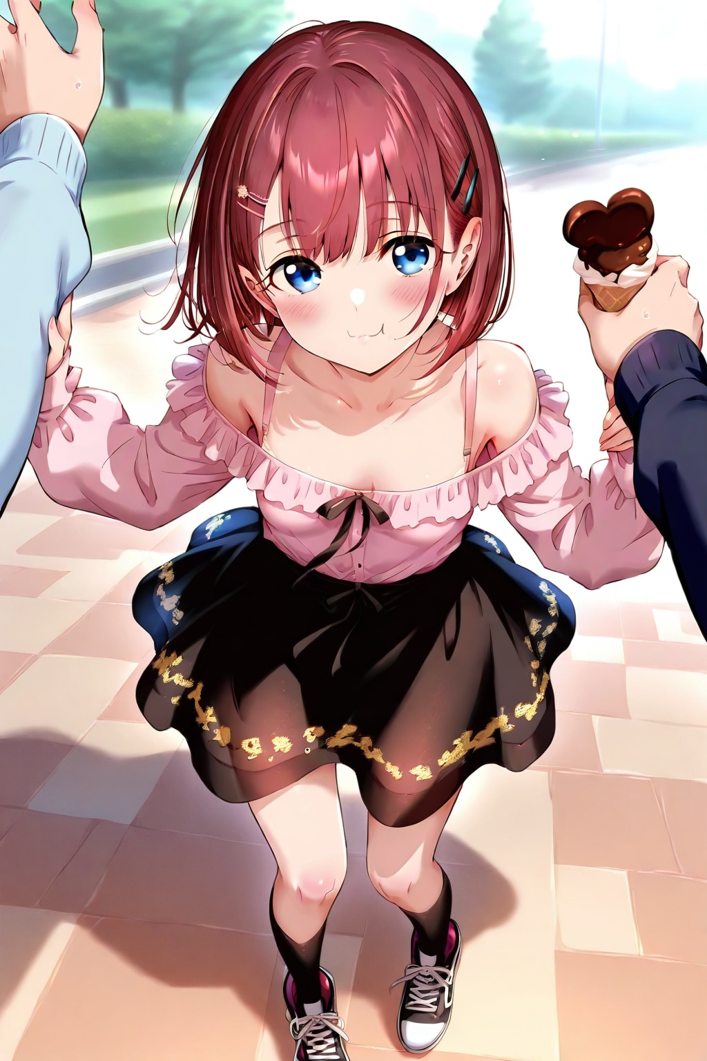 お菓子をあげるよ？だからこっちのおいで